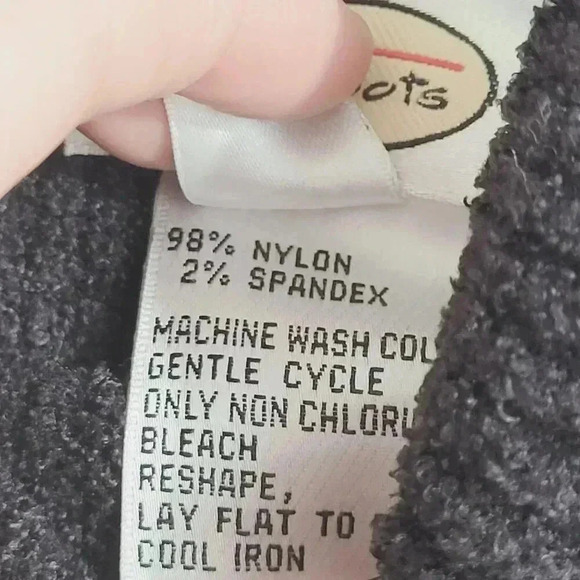 Talbots Womens Black Ribbed Turtleneck Sweater M Fleece Based Layer 4PT - Picture 5 of 7